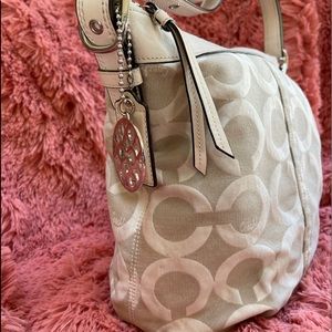 COACH~14620 Clover Signature Sateen Duffel Bag
